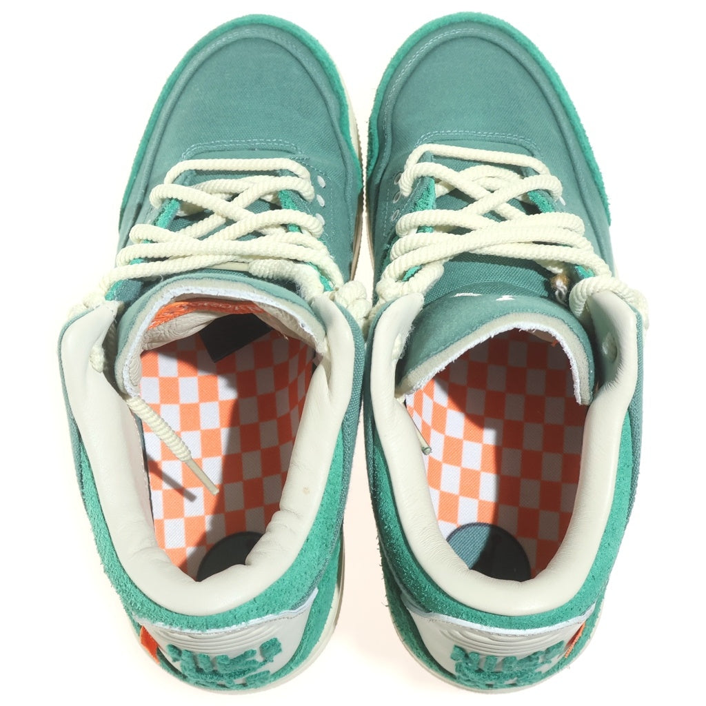 NIKE(ナイキ) ×NINA CHANEL ABNEY WMNS AIR JORDAN 3 RETRO OG SP BICOASTAL AND MALACHITE ニーナシャネルアブニー エアジョーダン3 レトロ ハイカットスニーカー US10.5/27.5cm FZ7974-300