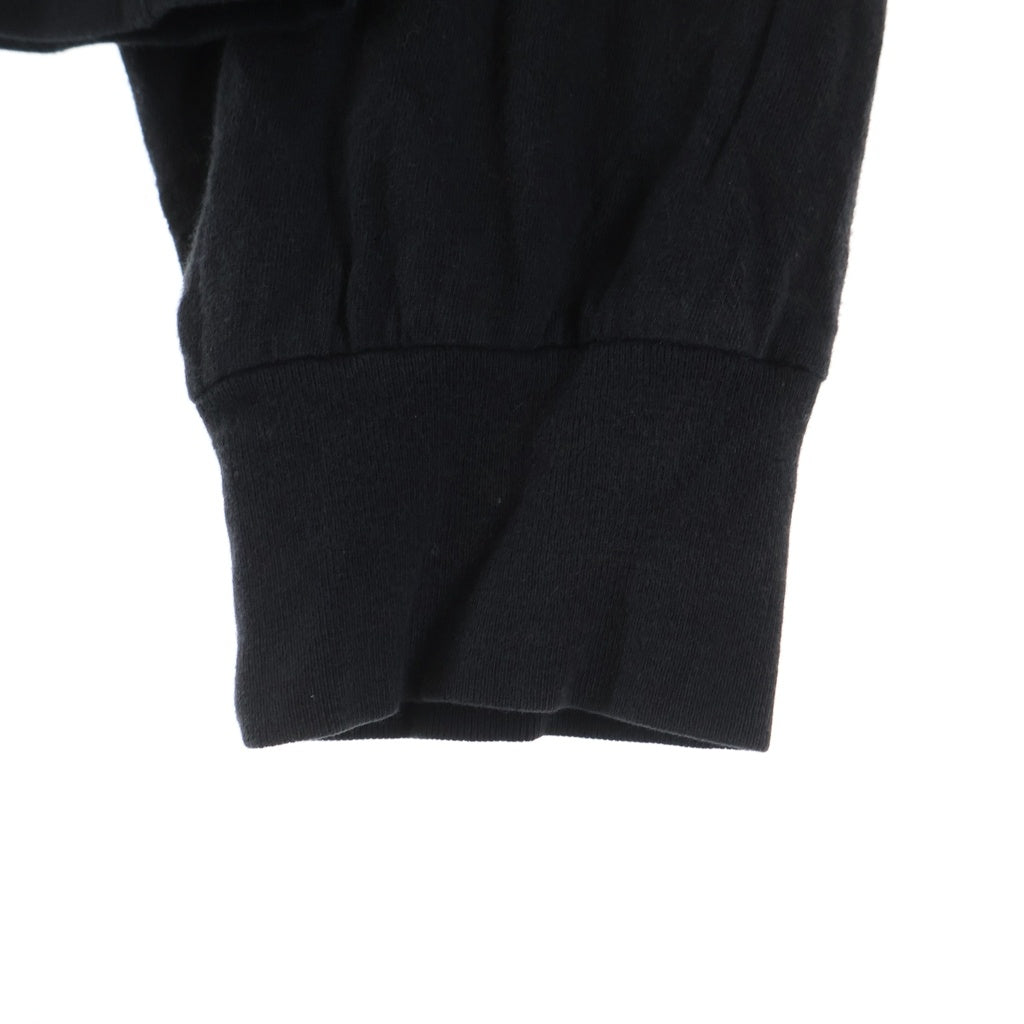 CHROME HEARTS(クロムハーツ) BACK GRAD CIRCLE LOGO L/S TEE バックグラデーション サークルロゴ 袖フローラル クルーネック 長袖Tシャツ カットソー ブラック