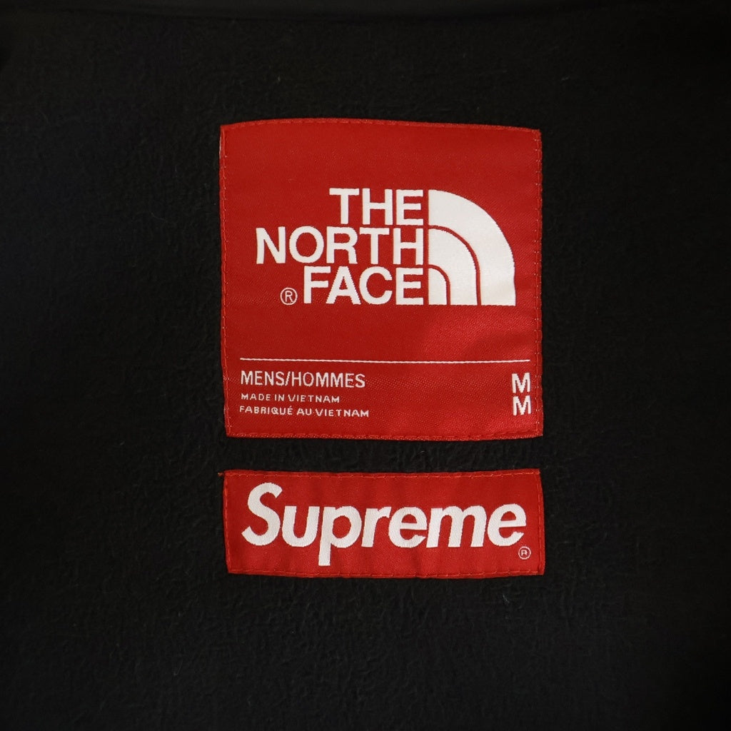 SUPREME(シュプリーム) 20AW ×NORTH FACE S Logo Hooded Fleece Jacket ノースフェイス ロゴ フーディ フリースジャケット ブルゾン グリーン/ホワイト NF0A5EHN