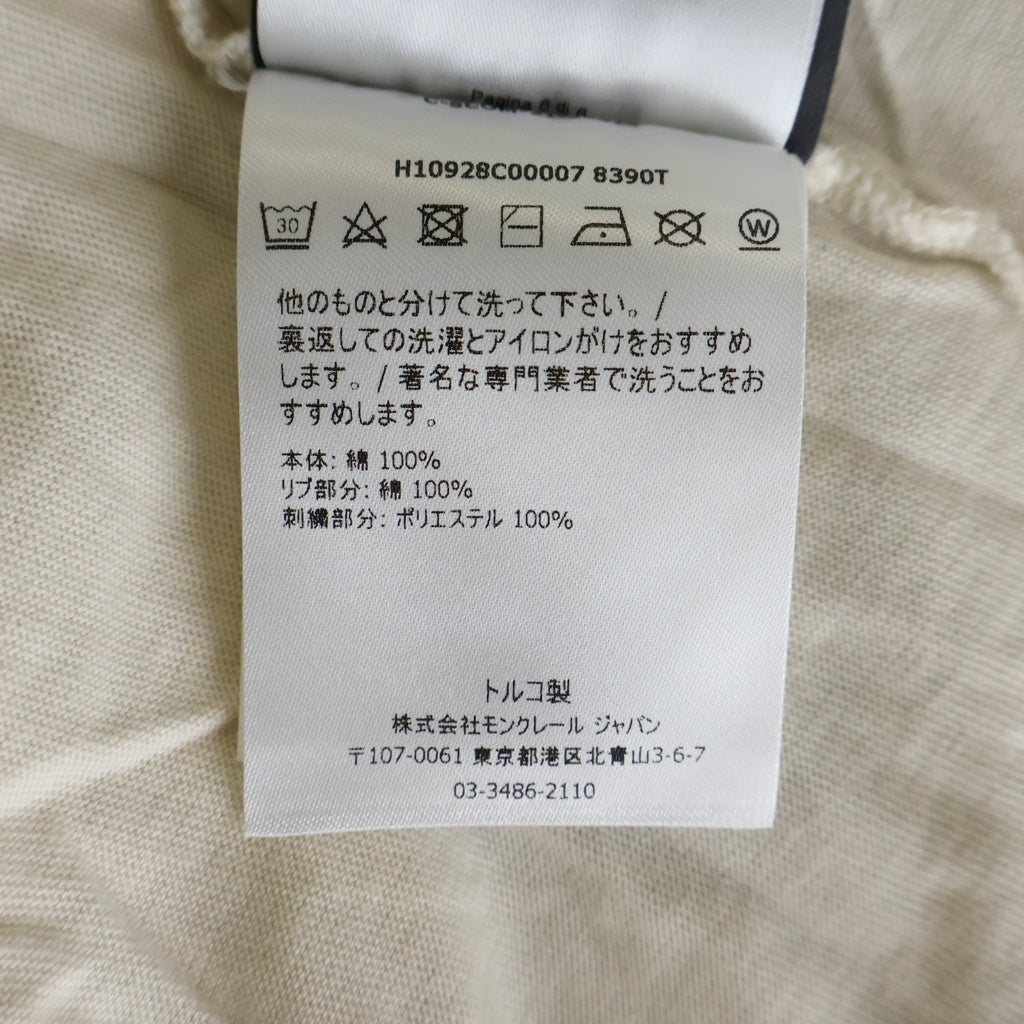MONCLER(モンクレール) 22SS 1952 EMBROIDERY TEE ロゴエンブロイダリー クルーネックTシャツ 半袖 カットソー ホワイト H10928C00007 8390T