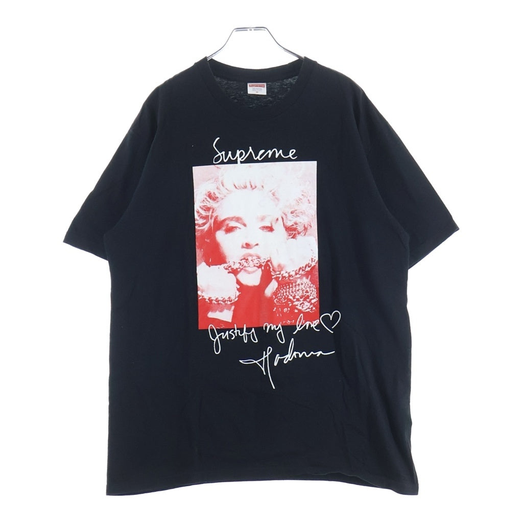 SUPREME(シュプリーム) 18AW Madonna Tee マドンナ プリント クルーネックTシャツ 半袖 カットソー ブラック