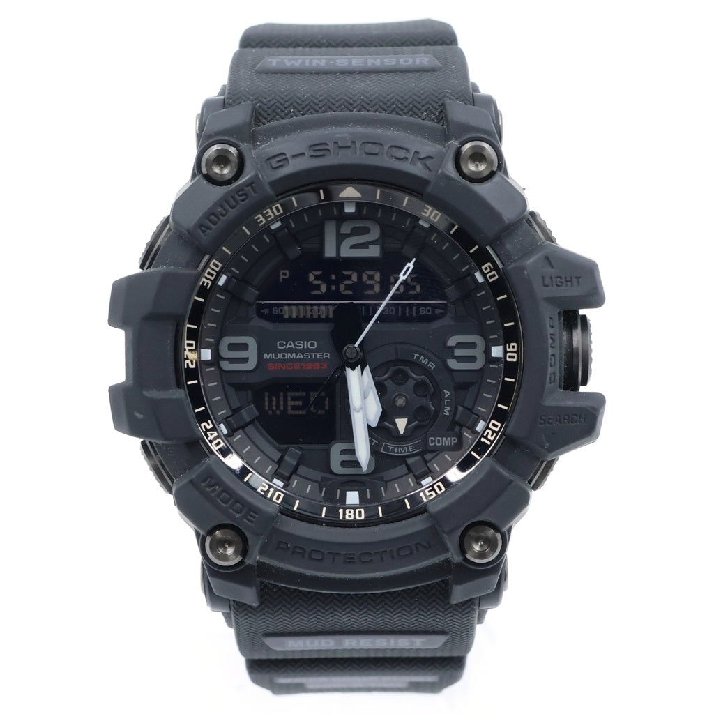 CASIO G-SHOCK(カシオ ジーショック) MUDMASTER BIG BANG BLACK マッドマスター ビッグバンブラック 35周年記念 ブラック文字盤 電波ソーラー腕時計 ブラック GG-1035A-1A1R