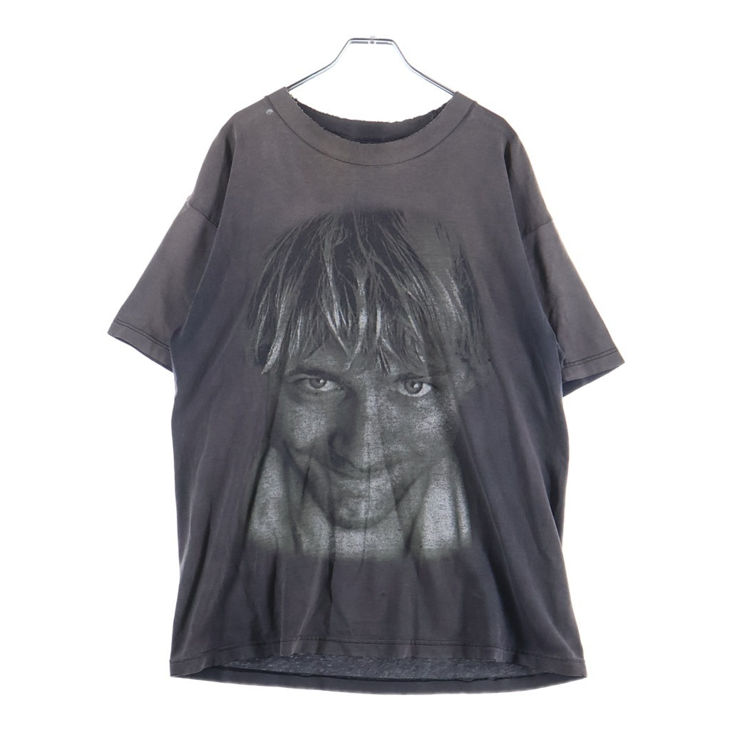 VINTAGE(ヴィンテージ) 90S VINTAGE NIRVANA KURT COBAIN MEMORIAL 1998 TEE GIANT ヴィンテージ ニルヴァーナ カートコバイン 追悼 フロントプリントTシャツ 半袖クルーネックカットソー ブラック