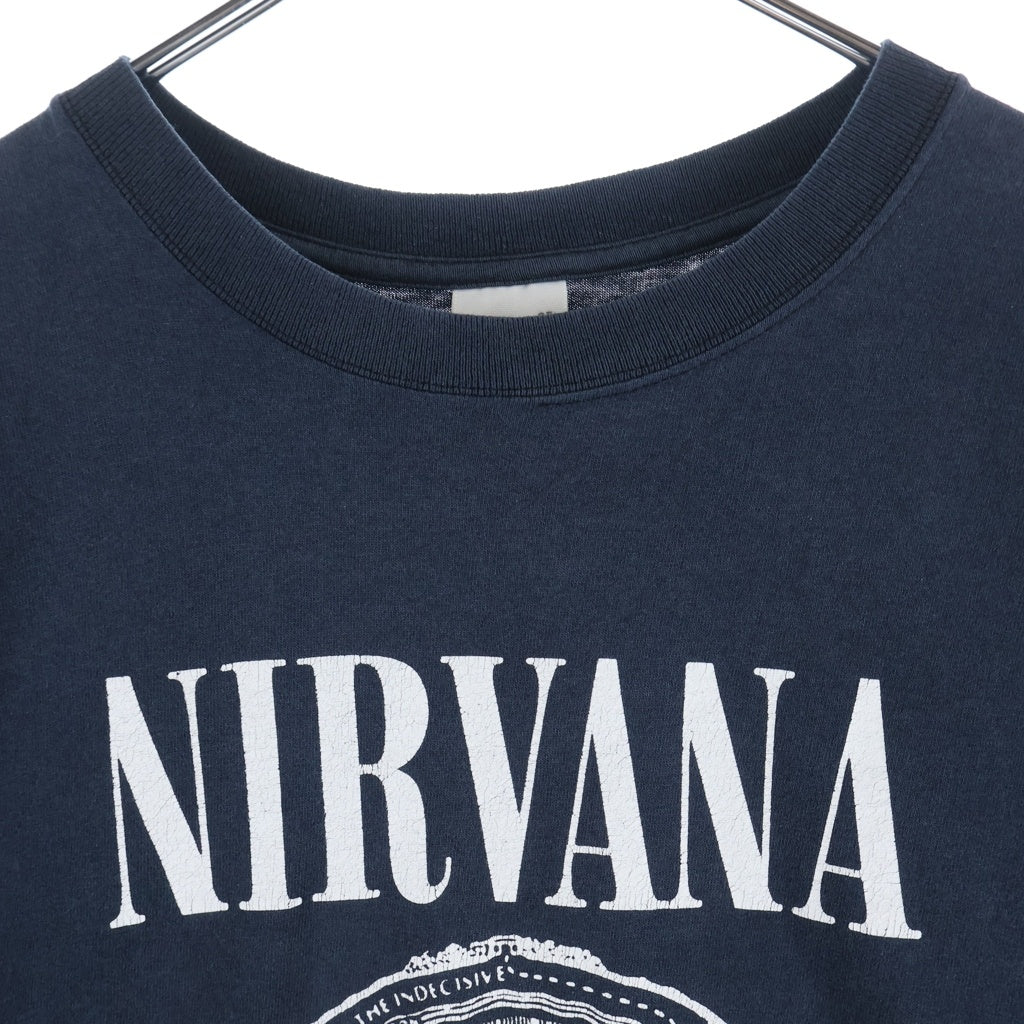 VINTAGE(ヴィンテージ) 00S VINTAGE NIRVANA VESTIBULE CIRCLES 2003 TEE ANVIL ヴィンテージ ニルヴァーナ 両面プリントTシャツ 半袖クルーネックカットソー ブラック