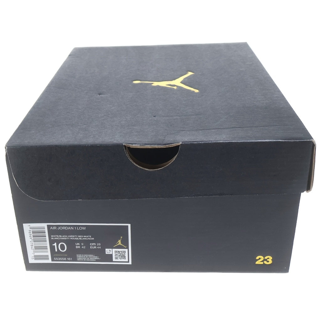 NIKE(ナイキ) AIR JORDAN 1 LOW BRED TOE エアジョーダン1 ブレッドトゥ ローカットスニーカー レッド/ブラック US10/28cm 553558-161