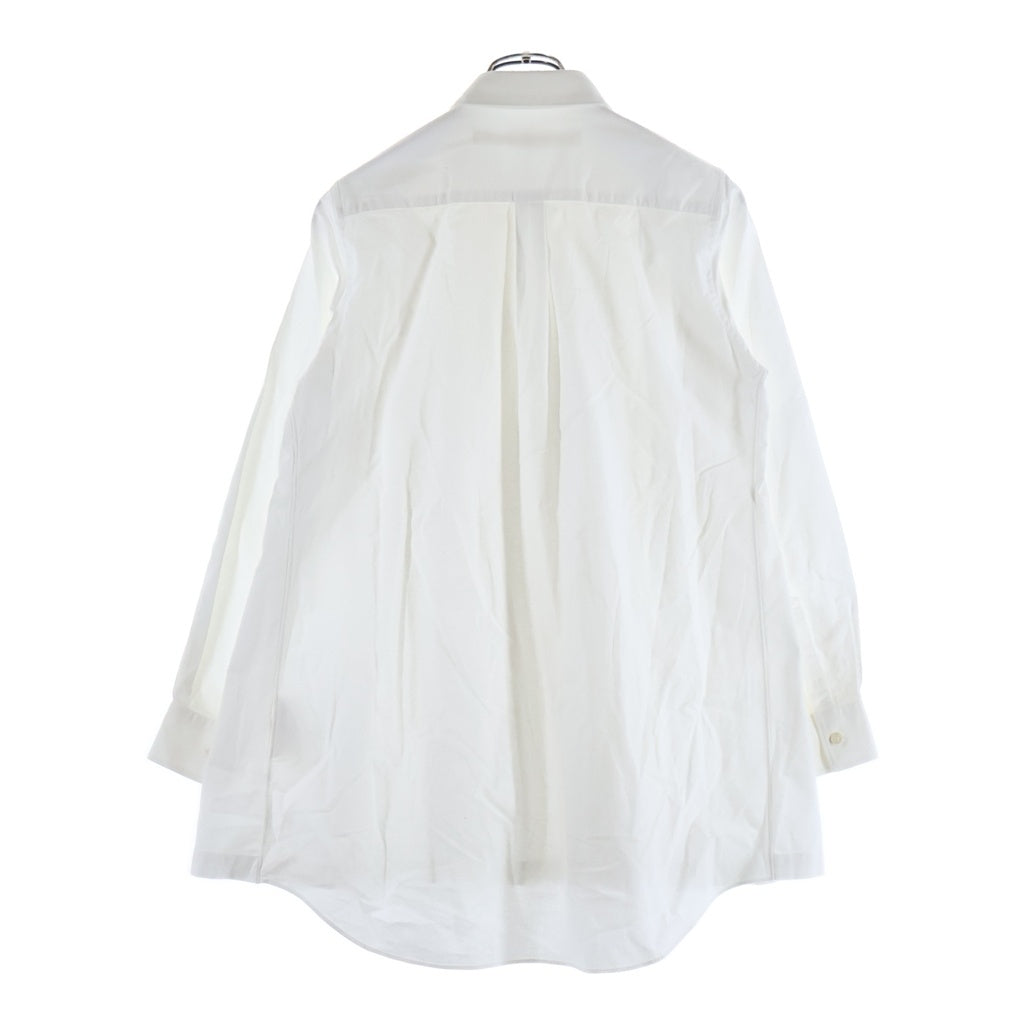 COMME des GARCONS(コムデギャルソン) 17SS AD2016 見えない服期 プリーツ レギュラーカラー 長袖シャツ レディース ホワイト GS-B019