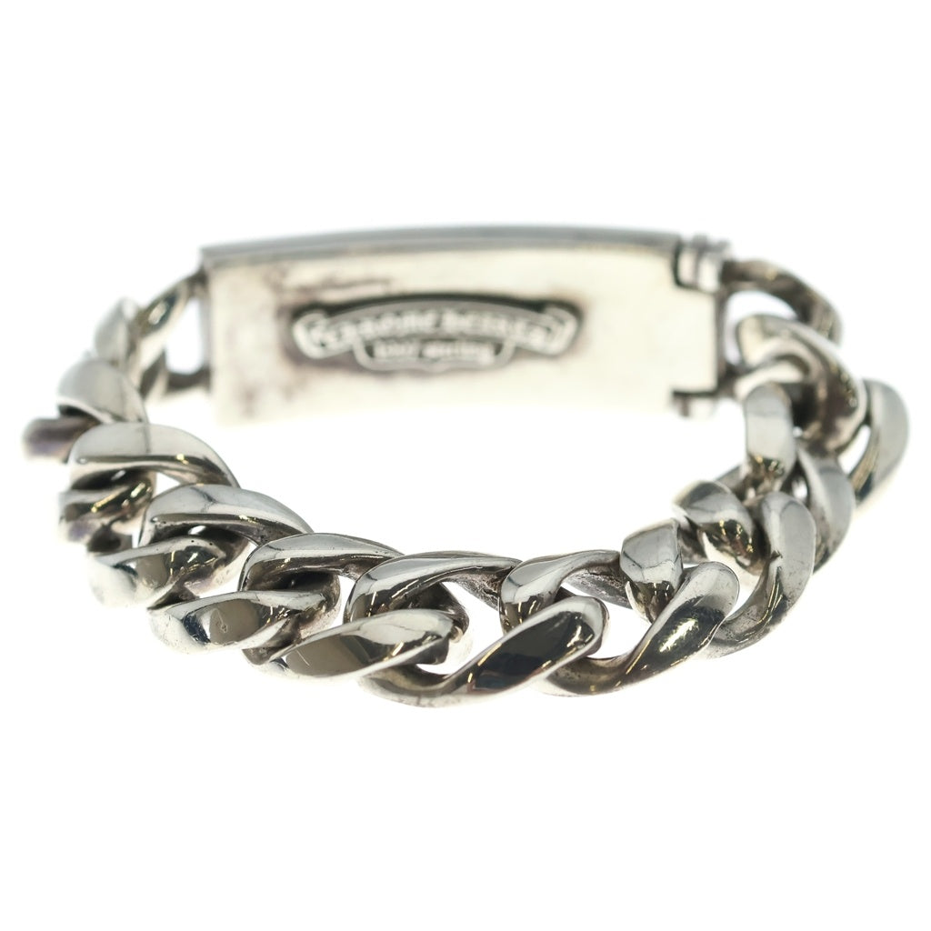 CHROME HEARTS(クロムハーツ) ID FLORAL CRS フローラルクロスIDクラシックリンク ブレスレット 11LINK シルバー BCA164
