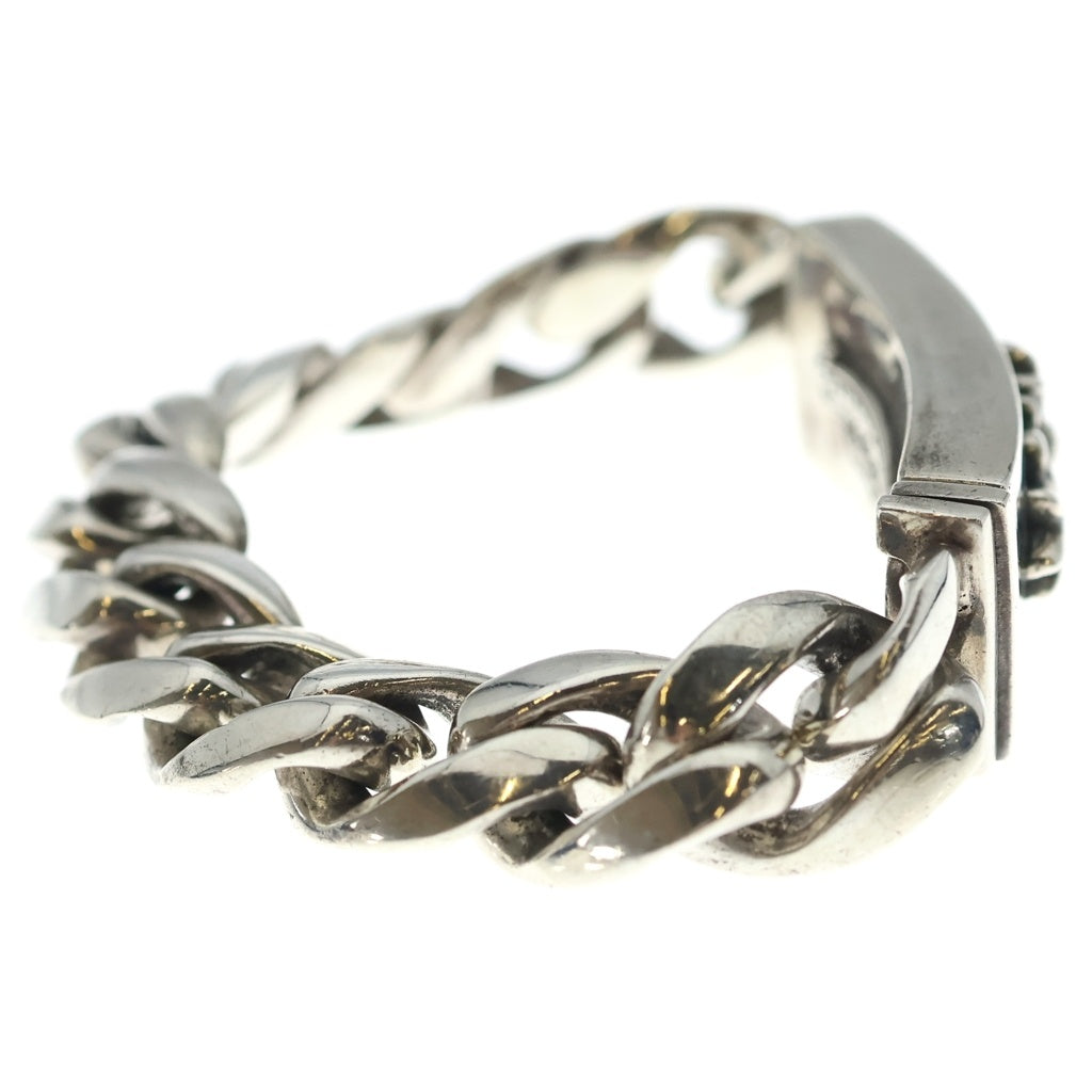 CHROME HEARTS(クロムハーツ) ID FLORAL CRS フローラルクロスIDクラシックリンク ブレスレット 11LINK シルバー BCA164