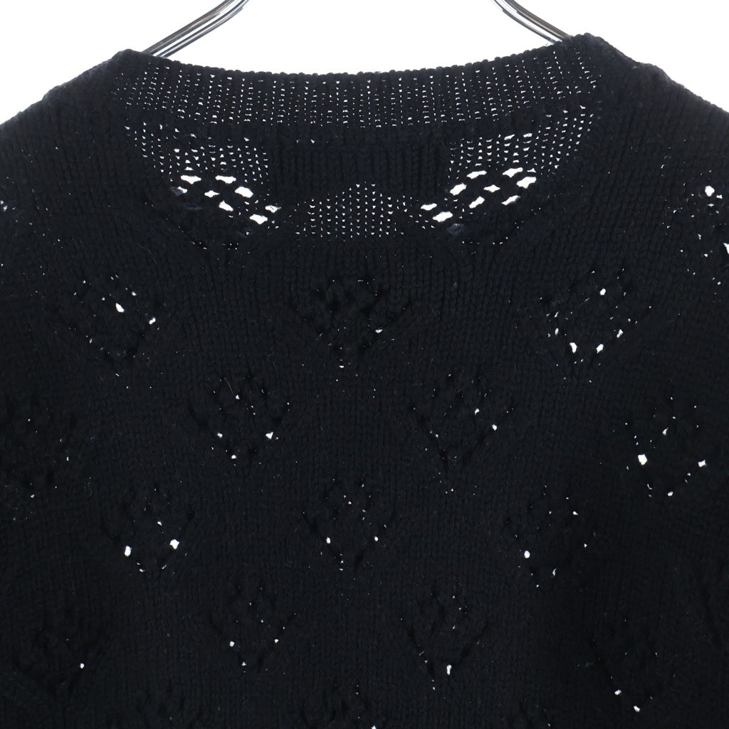 tricot COMME des GARCONS(トリコ コム デ ギャルソン) 15AW AD2015 インサイドアウト プルオーバー ニット セーター ブラック レディース TP-N019