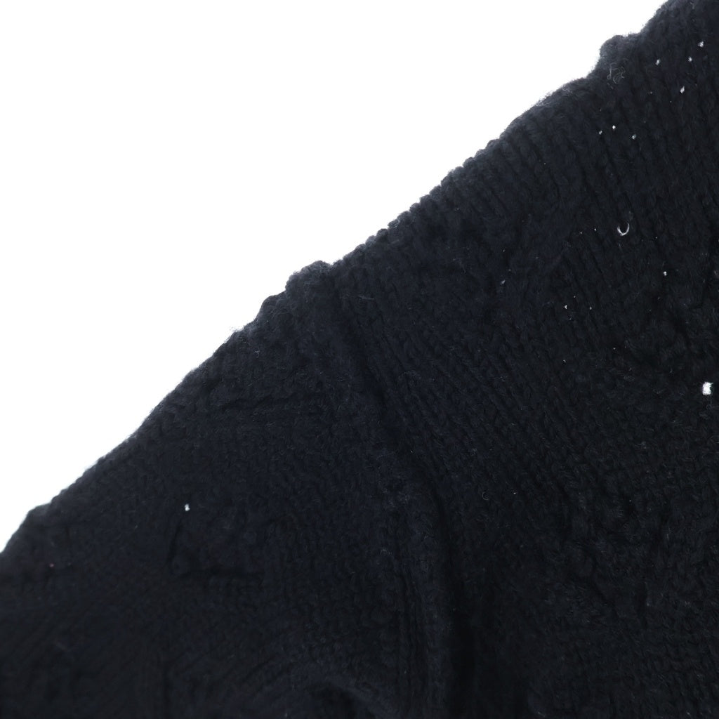 tricot COMME des GARCONS(トリコ コム デ ギャルソン) 15AW AD2015 インサイドアウト プルオーバー ニット セーター ブラック レディース TP-N019