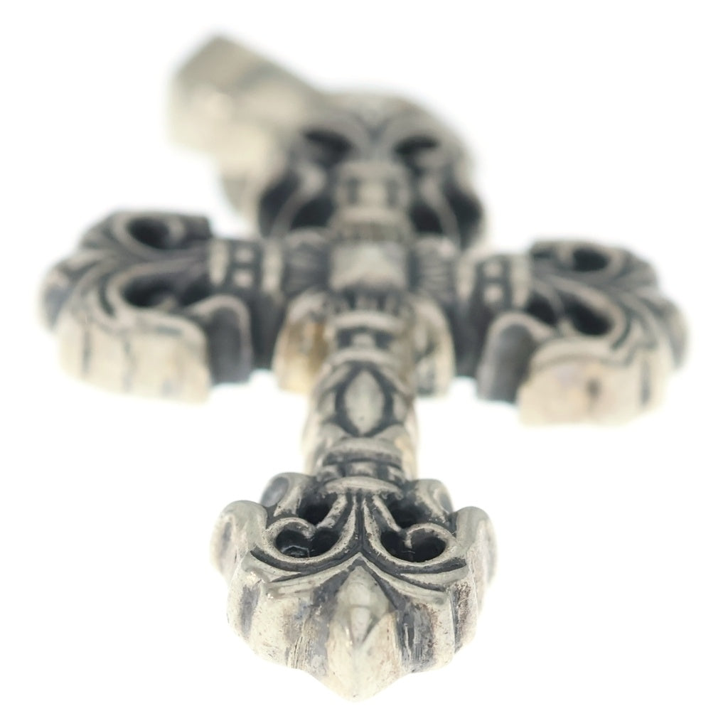 CHROME HEARTS(クロムハーツ) FILIG CROSS-XSM W BALE フィリグリークロスXSベイル wベイル ネックレストップ シルバー BCA262
