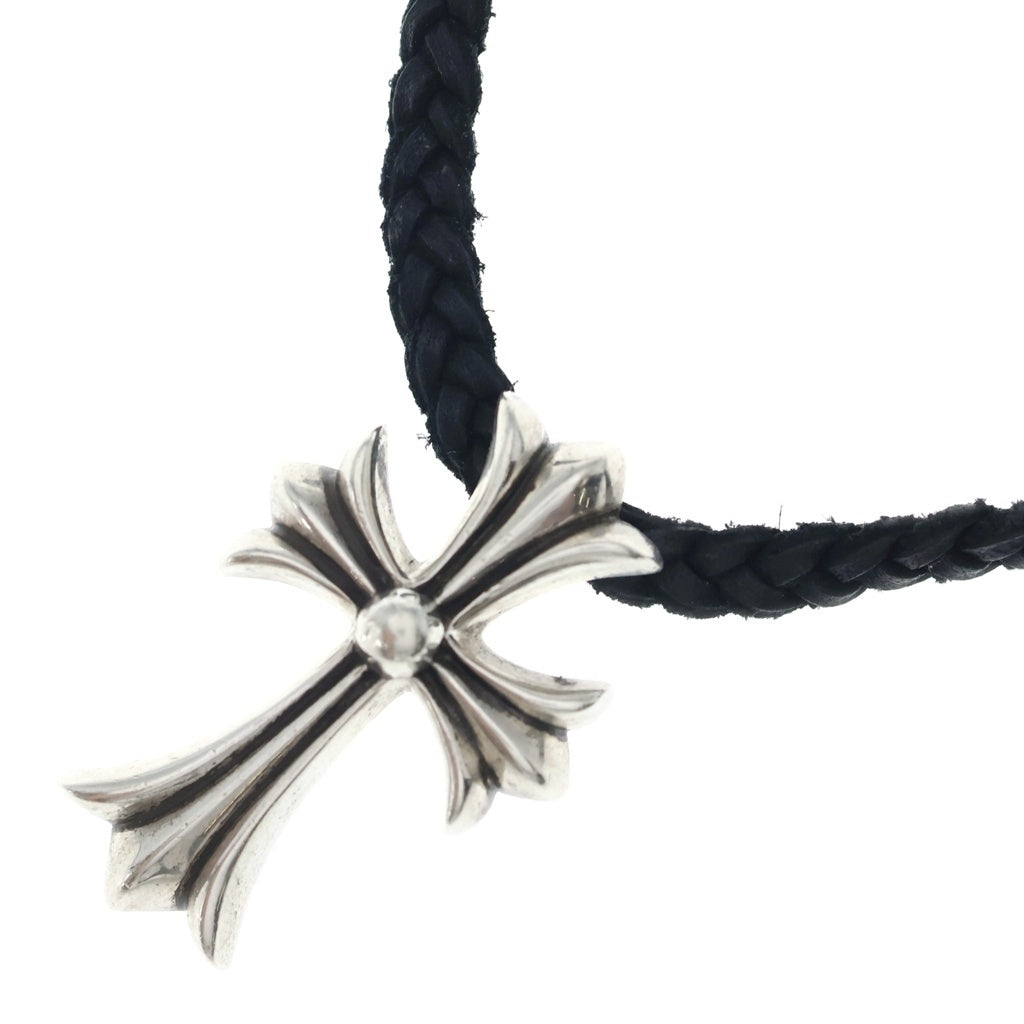 CHROME HEARTS(クロムハーツ) CH CRS SMLスモールCHクロス BC ボロチップブレイド ネックレス シルバー BCA220