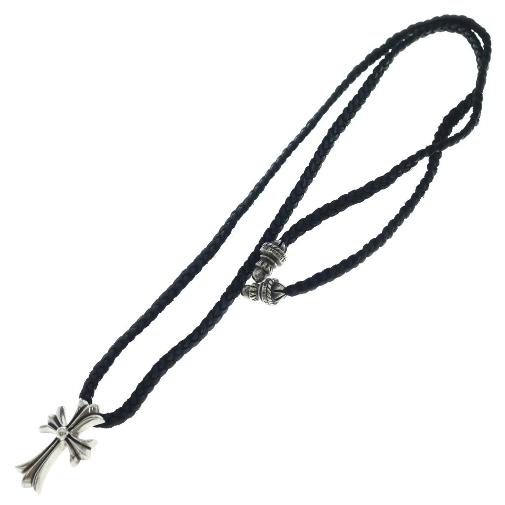 CHROME HEARTS(クロムハーツ) CH CRS SMLスモールCHクロス BC ボロチップブレイド ネックレス シルバー BCA220