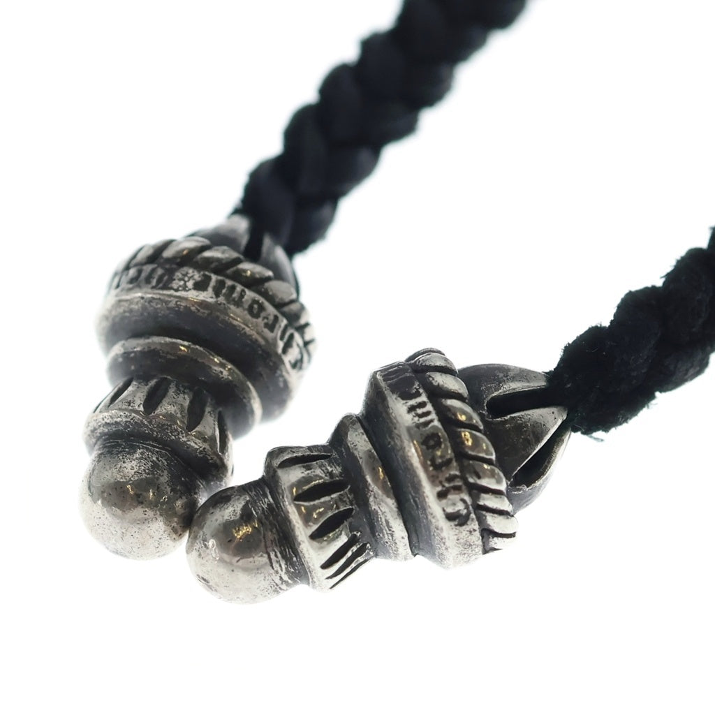 CHROME HEARTS(クロムハーツ) CH CRS SMLスモールCHクロス BC ボロチップブレイド ネックレス シルバー BCA220