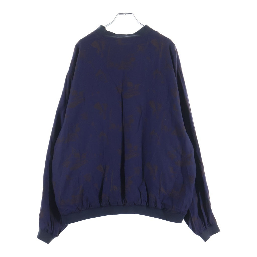 YOKE(ヨーク) 22SS REVERSIBLE PRINTED RIB BLOUSON リバーシブルプリンテッド リブブルゾン ジャケット ネイビー/パープル YK22SS0323B