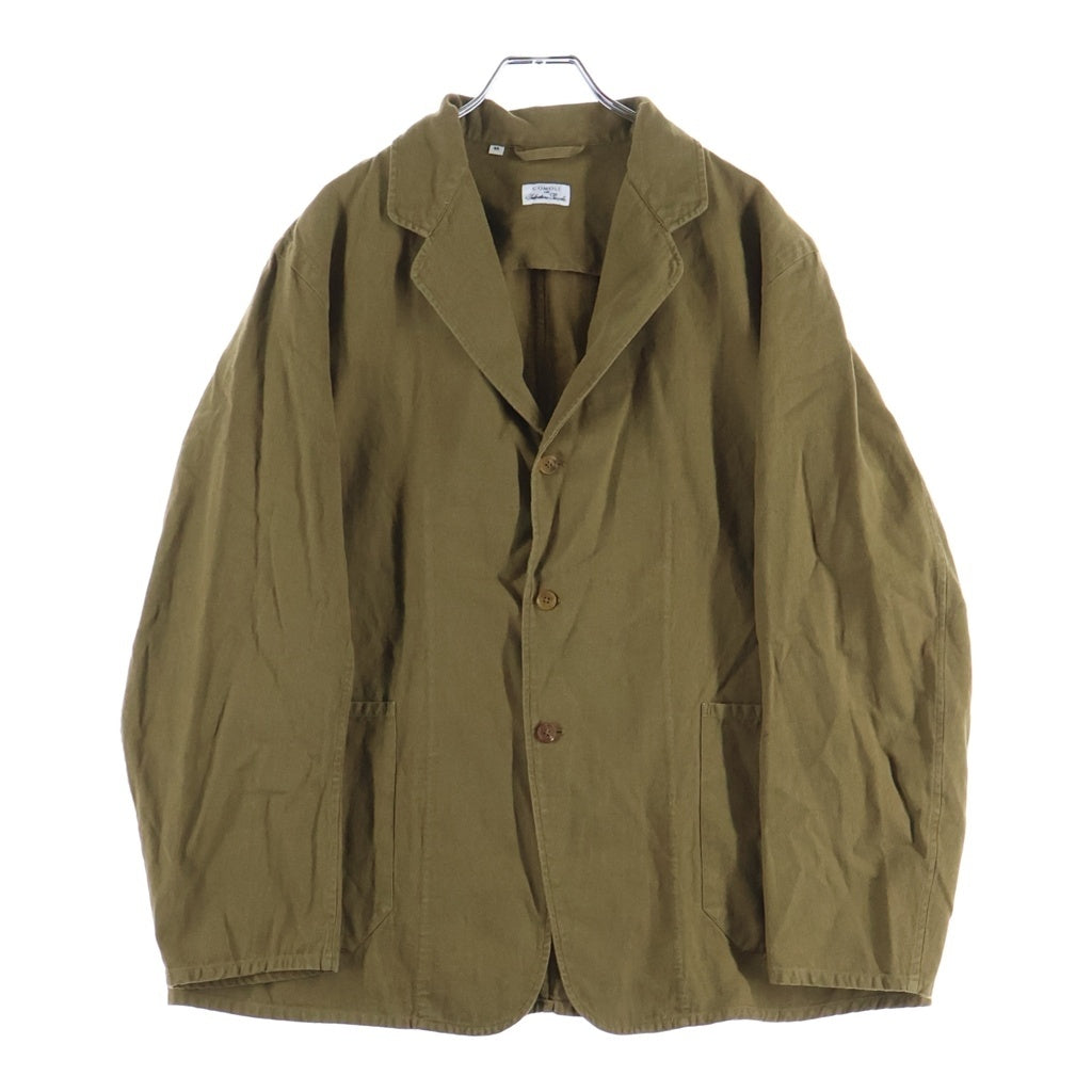 COMOLI(コモリ) 20SS ×SALVATORE PICCOLO サルヴァトーレピッコロ別注 リネンコットン シングルテーラードジャケット ブラウン R01-01002