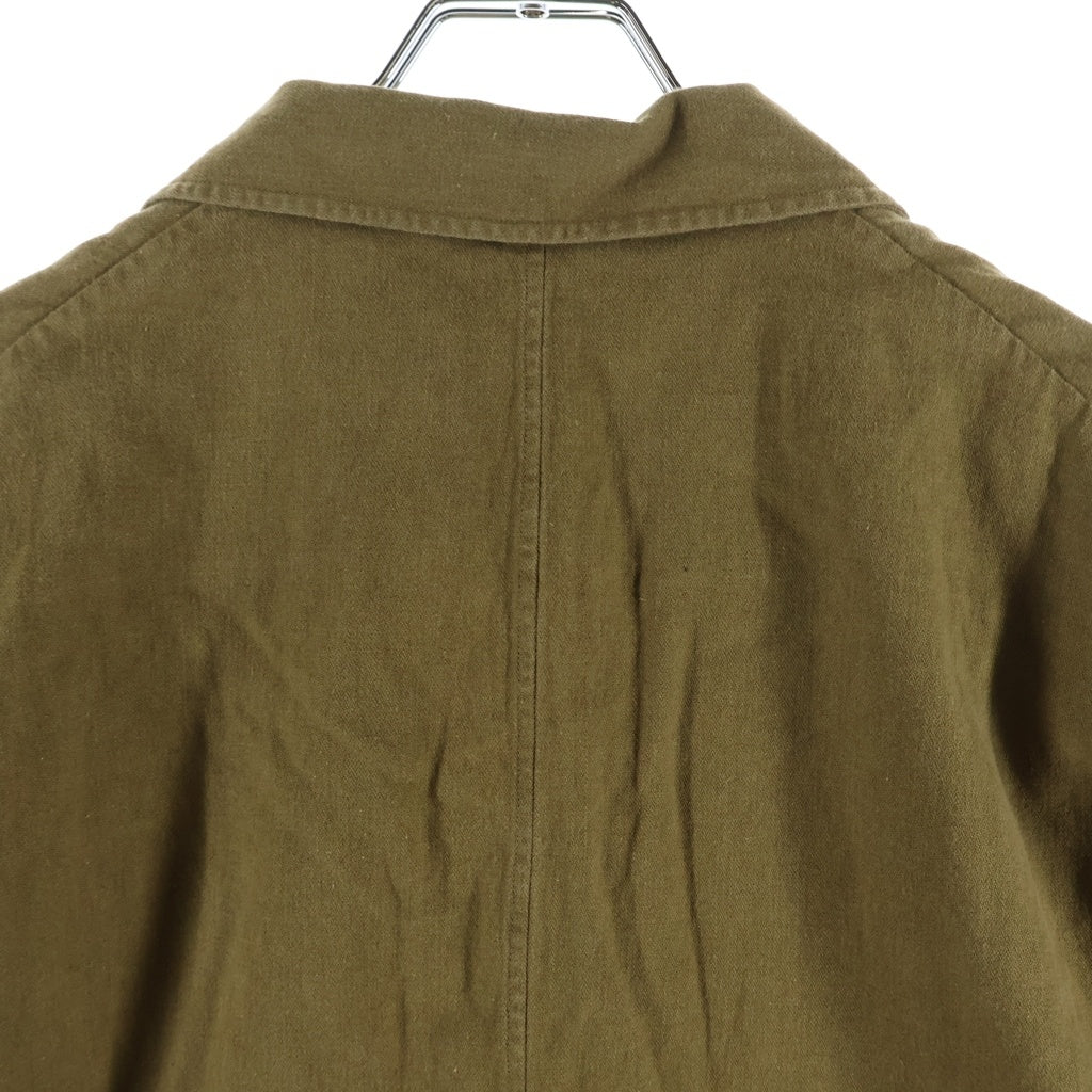 COMOLI(コモリ) 20SS ×SALVATORE PICCOLO サルヴァトーレピッコロ別注 リネンコットン シングルテーラードジャケット ブラウン R01-01002
