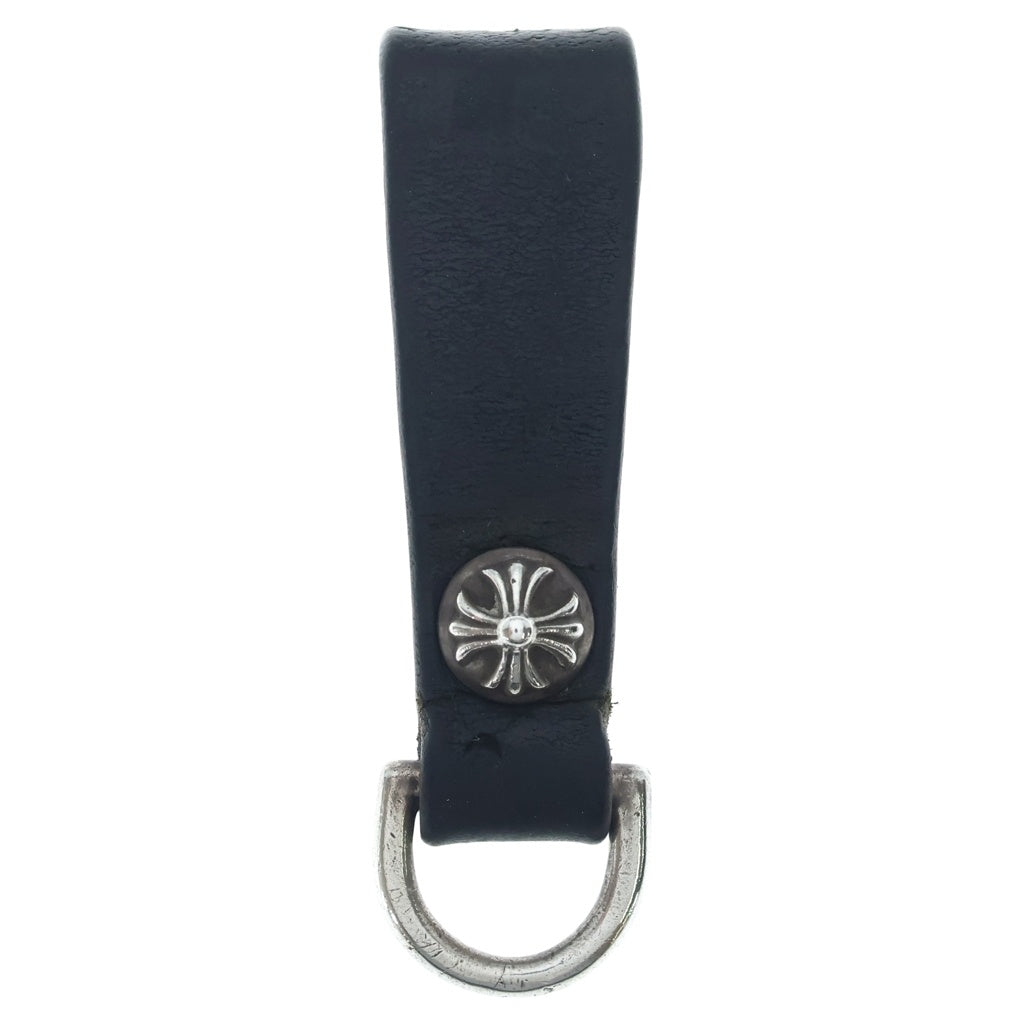 CHROME HEARTS(クロムハーツ) BELT LOOP D RING Dリング クロスボールベルトループ ブラック/シルバー BCA415