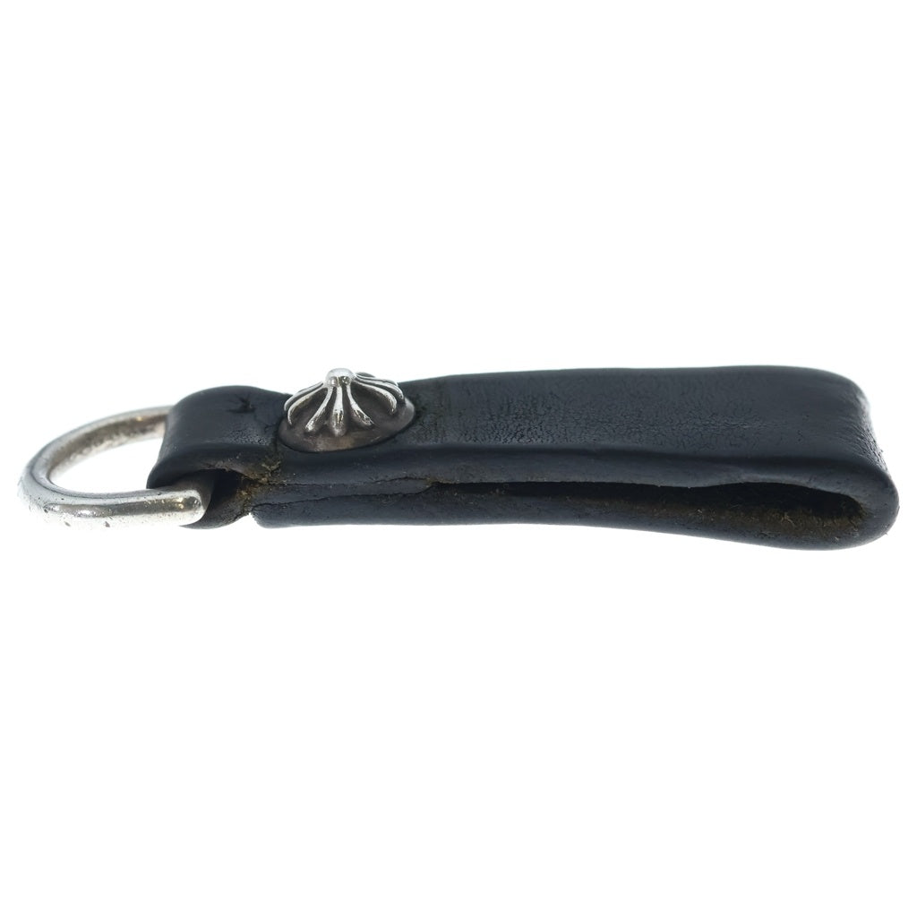 CHROME HEARTS(クロムハーツ) BELT LOOP D RING Dリング クロスボールベルトループ ブラック/シルバー BCA415