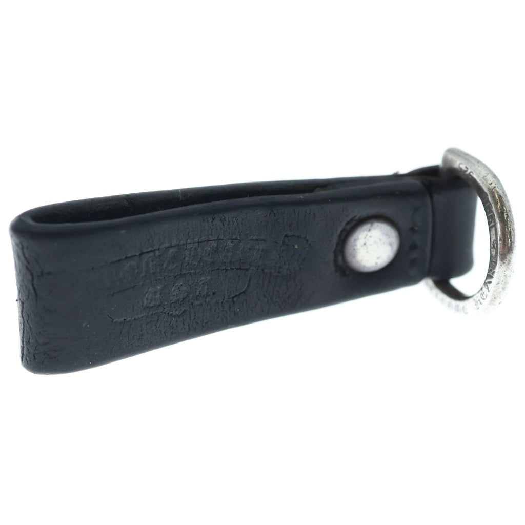 CHROME HEARTS(クロムハーツ) BELT LOOP D RING Dリング クロスボールベルトループ ブラック/シルバー BCA415