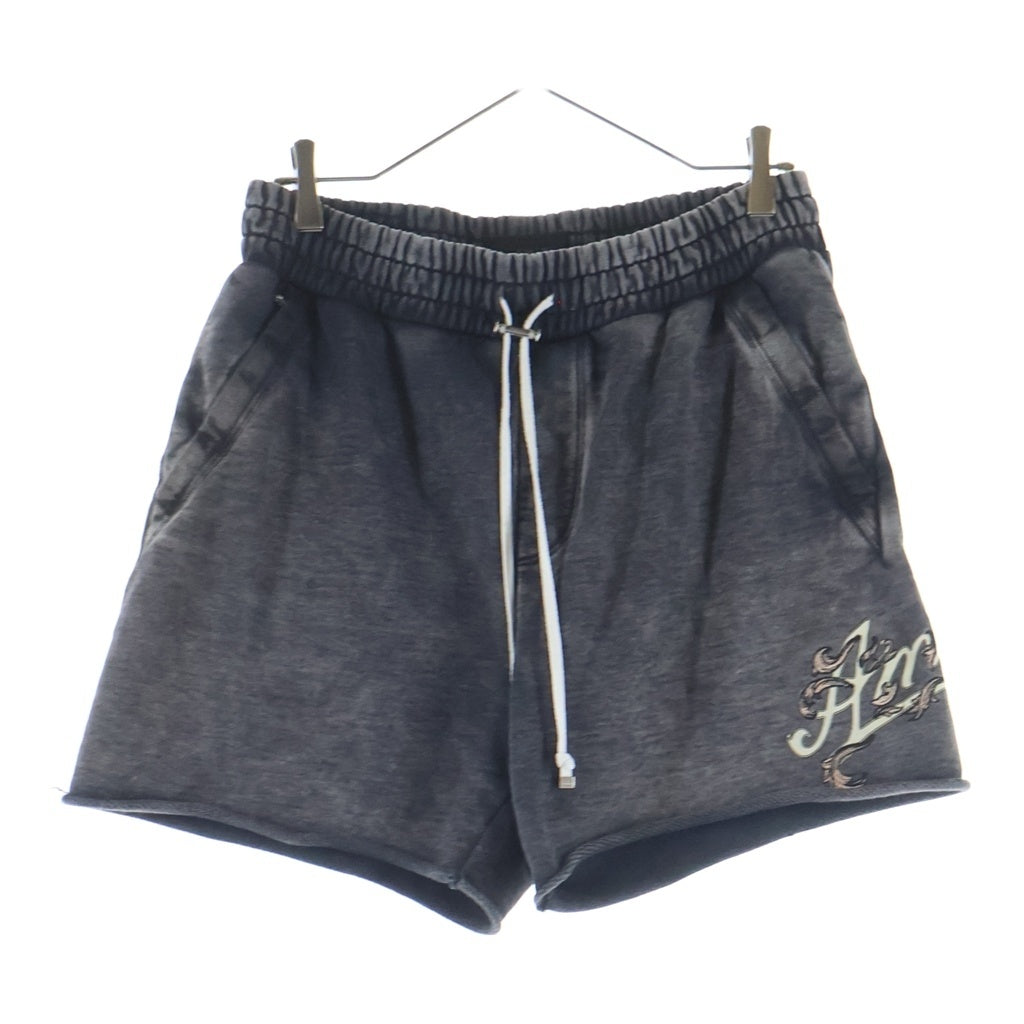AMIRI(アミリ) 24SS FILIGREE LOGO SWEATSHORTS フィリグリーロゴエンブロイダリー スウェット ハーフ ショートパンツ ブラック AMJYSS1008