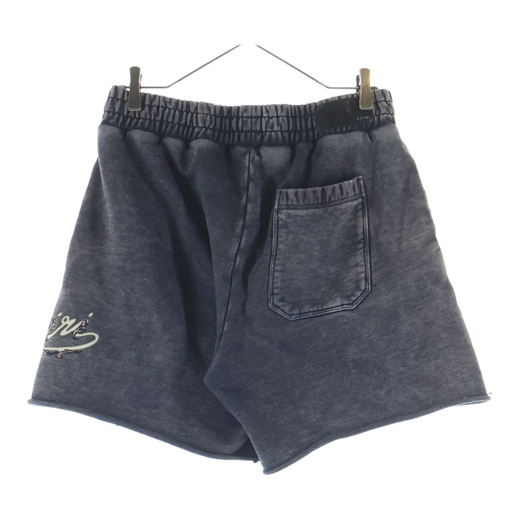 AMIRI(アミリ) 24SS FILIGREE LOGO SWEATSHORTS フィリグリーロゴエンブロイダリー スウェット ハーフ ショートパンツ ブラック AMJYSS1008