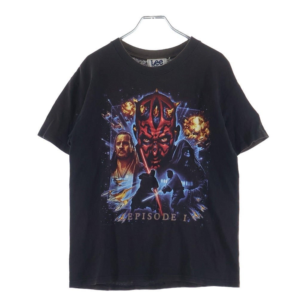 VINTAGE(ヴィンテージ) 90S VINTAGE STER WARS EPISODE1 LEESPORT ヴィンテージ スターウォーズ エピソード1 ファントムメナス フロントプリント クルーネック半袖Tシャツ カットソー
