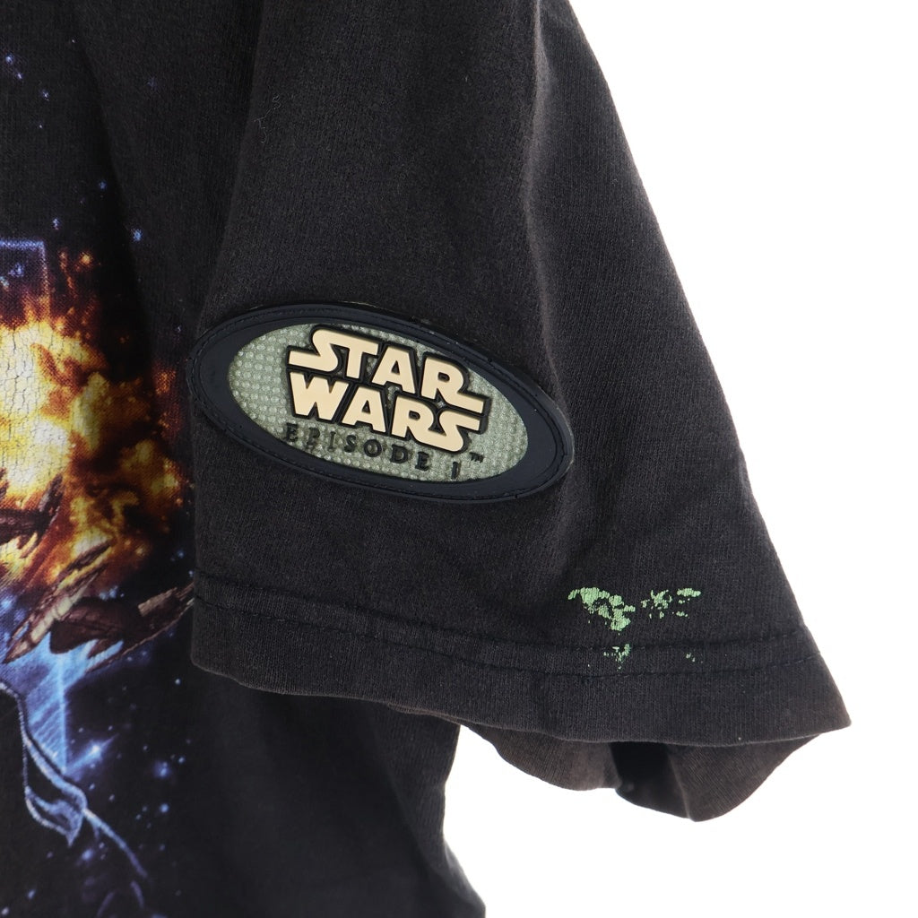 VINTAGE(ヴィンテージ) 90S VINTAGE STER WARS EPISODE1 LEESPORT ヴィンテージ スターウォーズ エピソード1 ファントムメナス フロントプリント クルーネック半袖Tシャツ カットソー