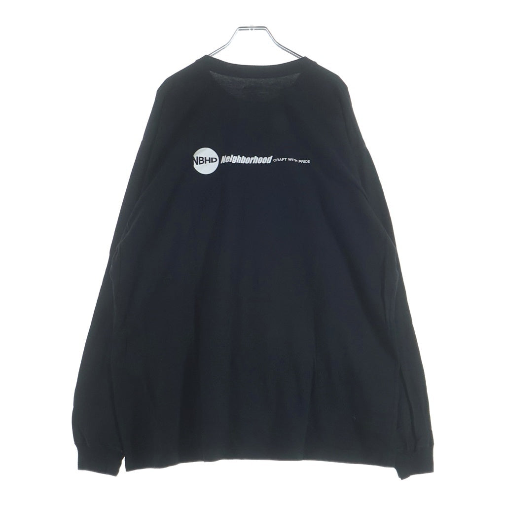 NEIGHBORHOOD(ネイバーフッド) 24AW ×SUBWARE Print LSV T-Shirts サブウェア クルーネック長袖Tシャツ カットソー ブラック