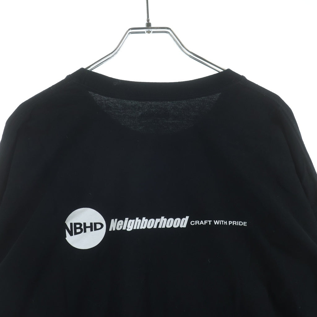 NEIGHBORHOOD(ネイバーフッド) 24AW ×SUBWARE Print LSV T-Shirts サブウェア クルーネック長袖Tシャツ カットソー ブラック