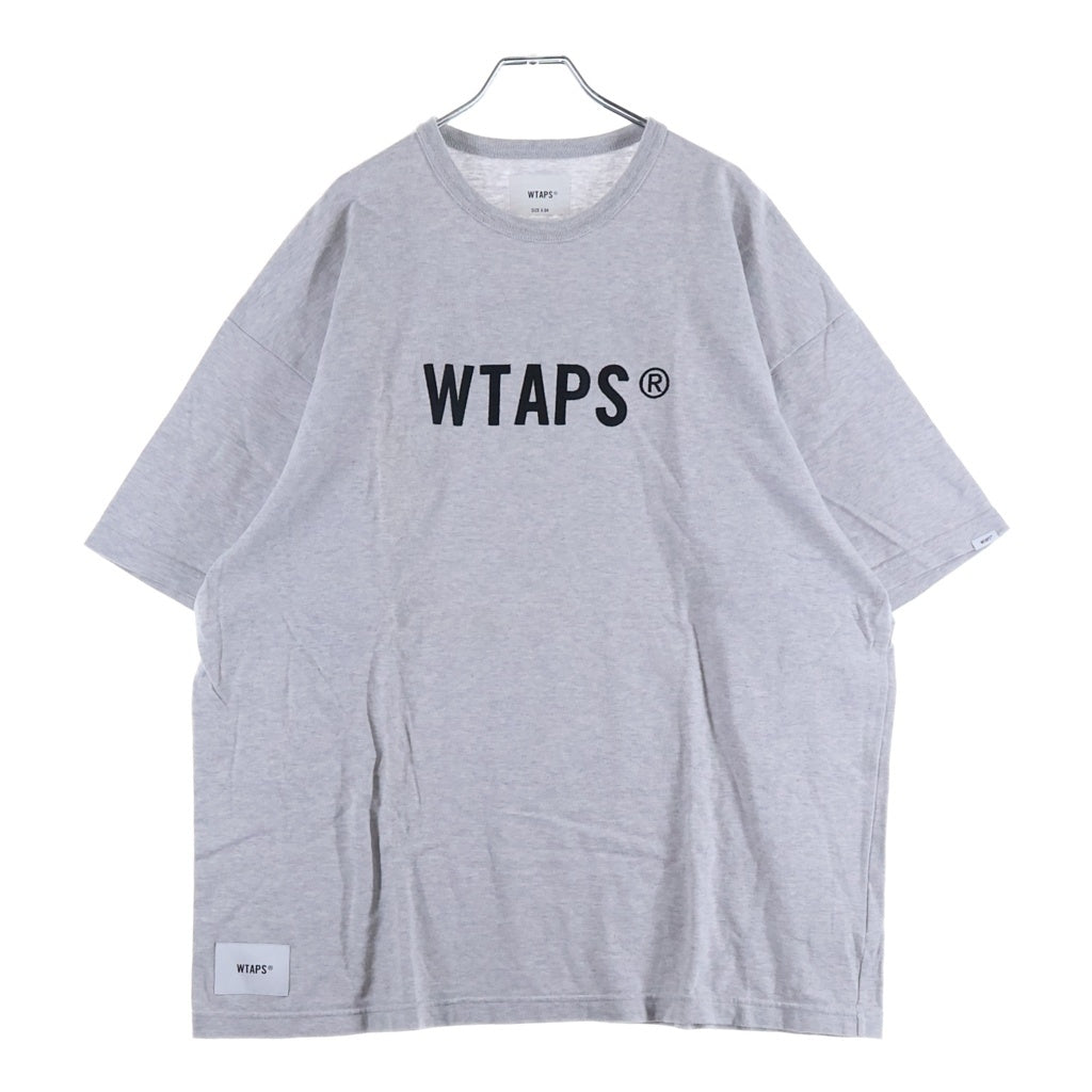 WTAPS(ダブルタップス) 24SS SIGN SS COTTON TSSC クルーネック半袖Tシャツ カットソー グレー 241ATDT-CSM22 241ATDT-CSM22
