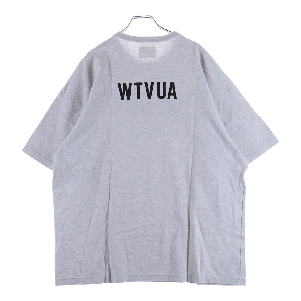 WTAPS(ダブルタップス) 24SS SIGN SS COTTON TSSC クルーネック半袖Tシャツ カットソー グレー 241ATDT-CSM22 241ATDT-CSM22