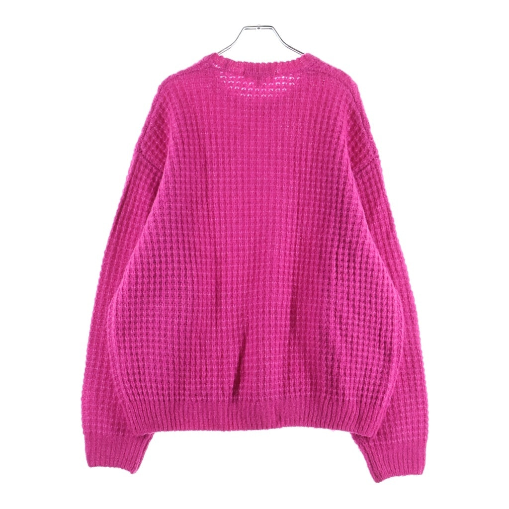 SUPREME(シュプリーム) 25AW Small Box Waffle Sweater スモールボックスロゴ ワッフル ニットスウェット セーター ピンク