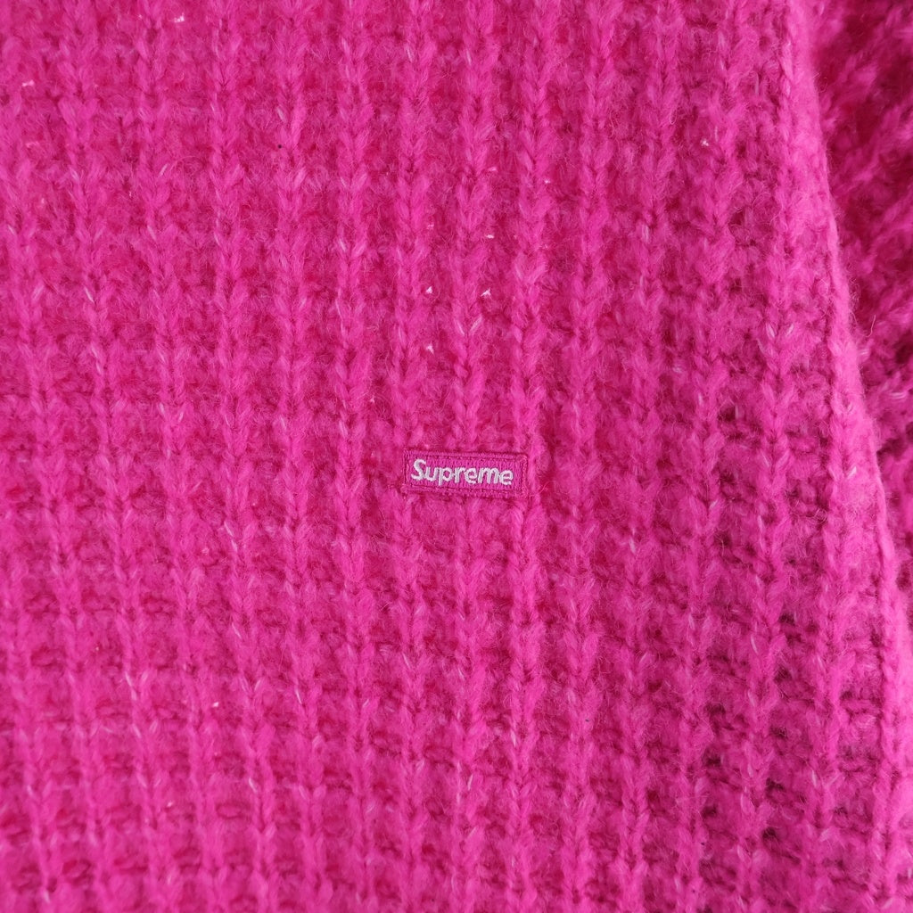 SUPREME(シュプリーム) 25AW Small Box Waffle Sweater スモールボックスロゴ ワッフル ニットスウェット セーター ピンク