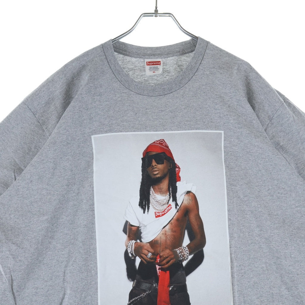 SUPREME(シュプリーム) 25AW Playboi Carti Tee プレイボーイカーティ クルーネック半袖Tシャツ カットソー グレー