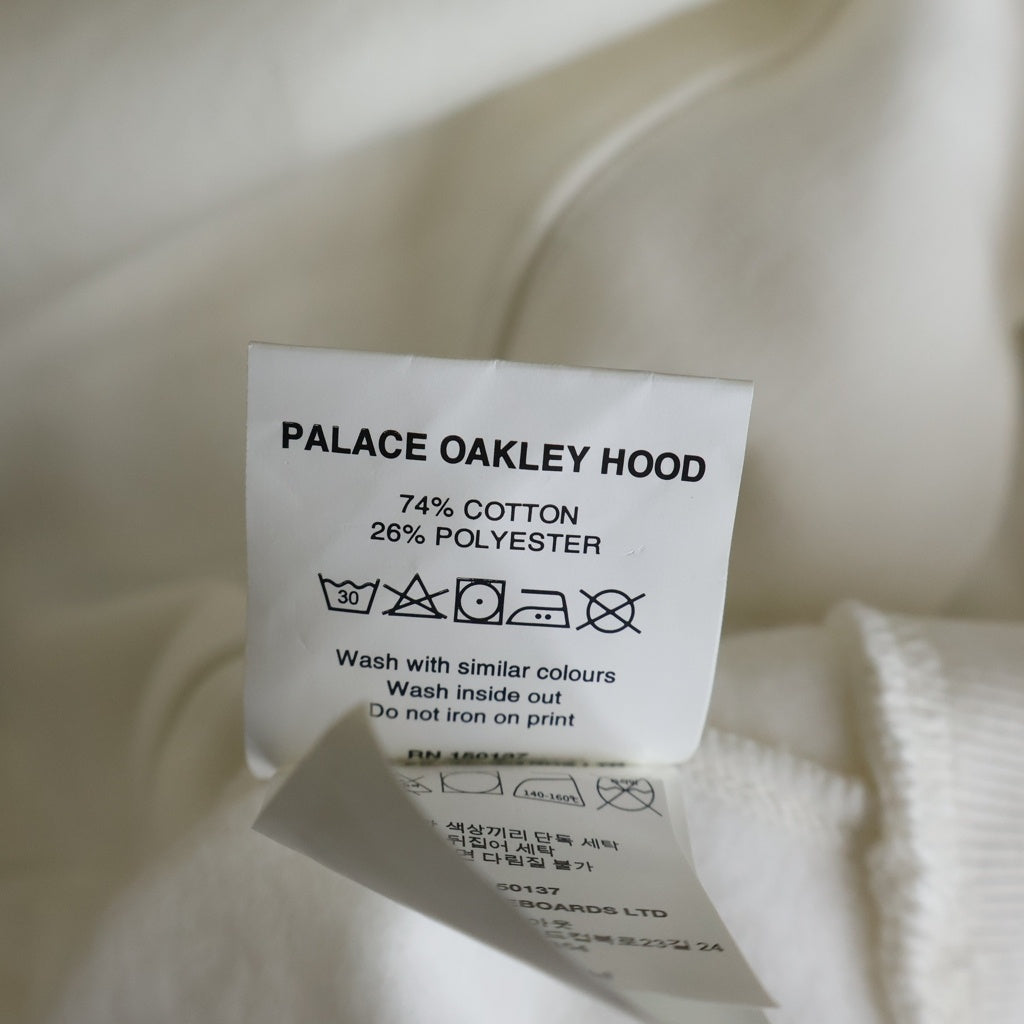 Palace Skateboards(パレススケートボーズ) 24AW ×Oakley Hood オークリー プルオーバーフーディー パーカー アイボリー