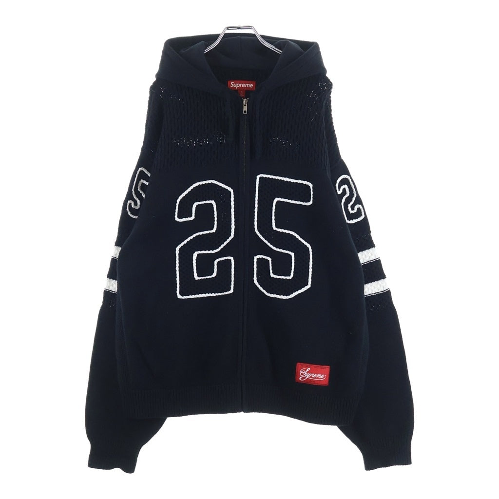 SUPREME(シュプリーム) 25SS Sport Zip Up Hooded Sweater スポーツ ジップアップフーデッドニットスウェット パーカー ブラック