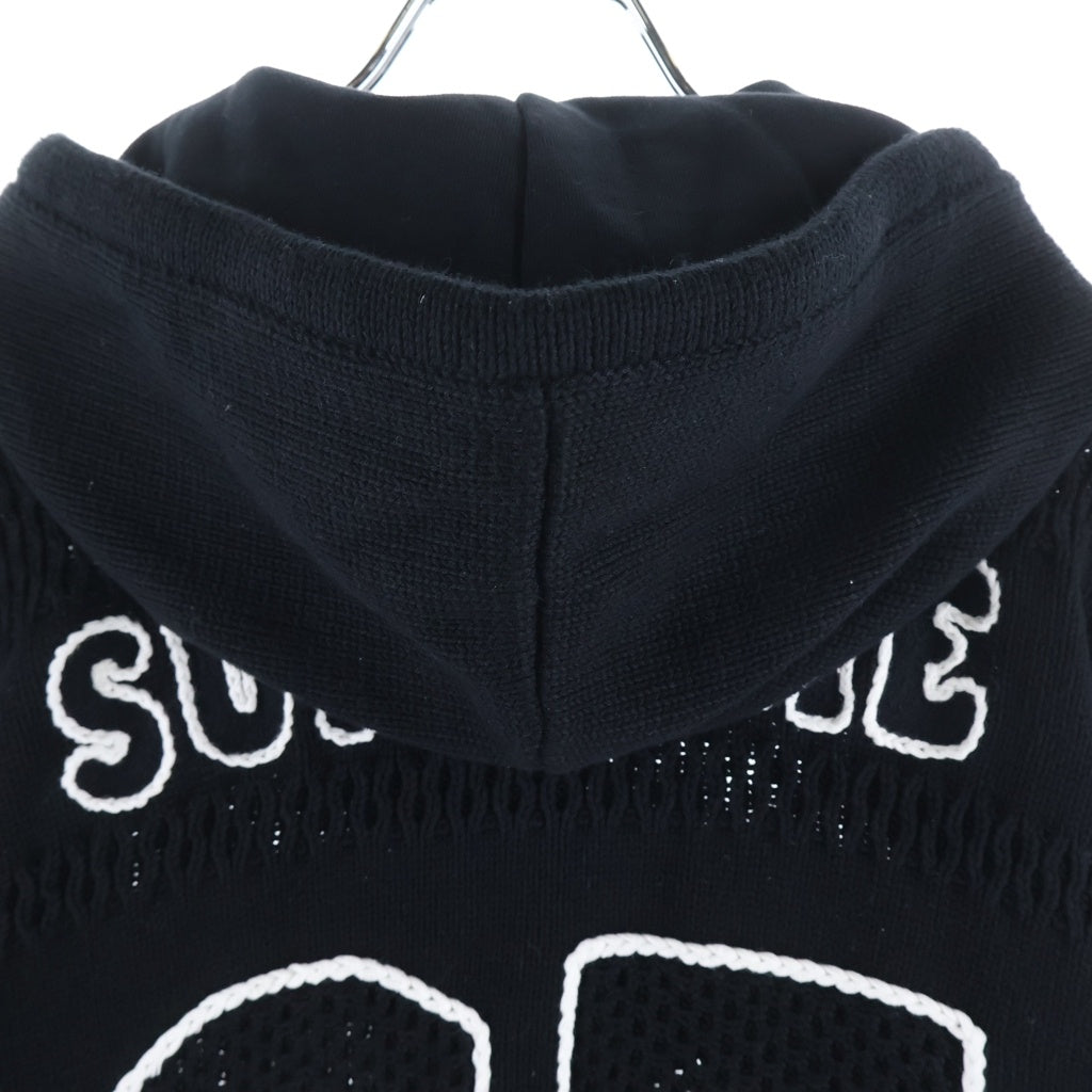 SUPREME(シュプリーム) 25SS Sport Zip Up Hooded Sweater スポーツ ジップアップフーデッドニットスウェット パーカー ブラック