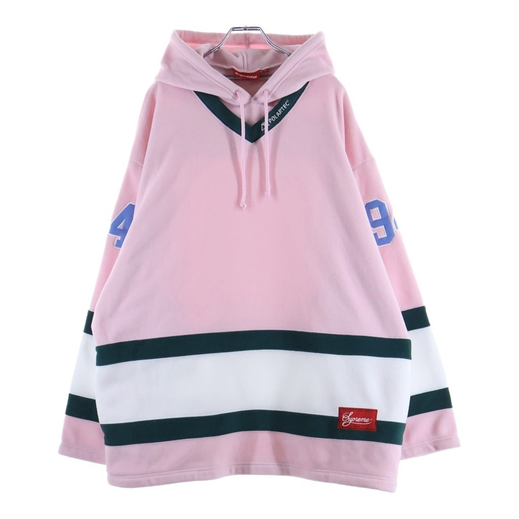 SUPREME(シュプリーム) 25AW Polartec Hooded Hockey Jersey ポーラーテック フーデッドホッケージャージ ピンク