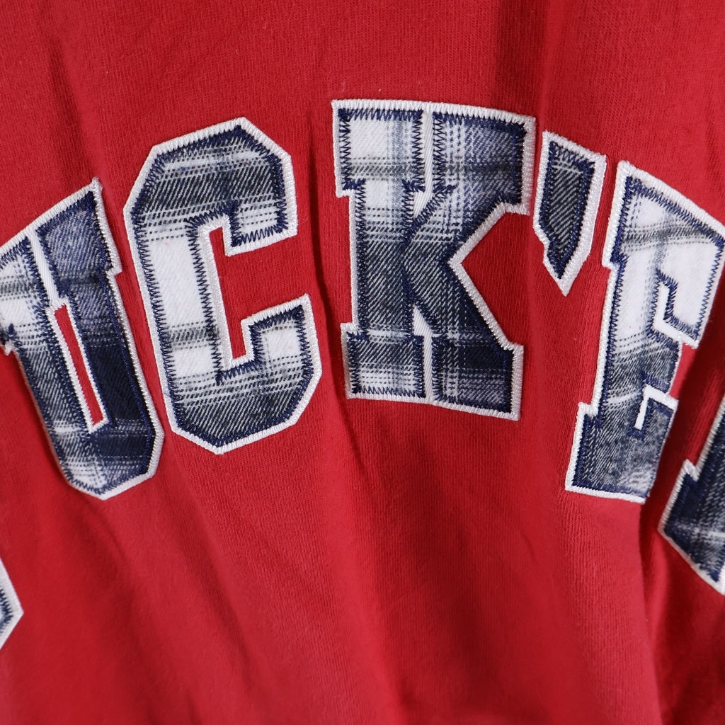 SUPREME(シュプリーム) 26SS Fuck Em Plaid S/S Top ファックエム プレイド クルーネック半袖Tシャツ カットソー レッド