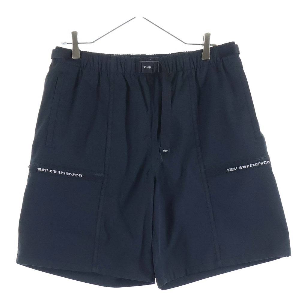 WTAPS(ダブルタップス) 23SS SPSS2001 SHORTS POLY. TWILL ポリツイル ショートパンツ ブラック 231BRDT-PTM09 231BRDT-PTM09