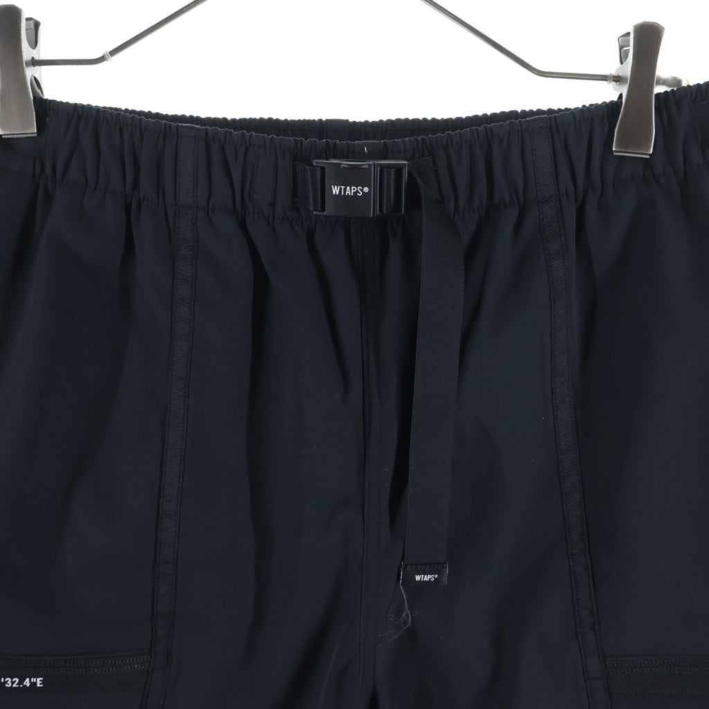 WTAPS(ダブルタップス) 23SS SPSS2001 SHORTS POLY. TWILL ポリツイル ショートパンツ ブラック 231BRDT-PTM09 231BRDT-PTM09