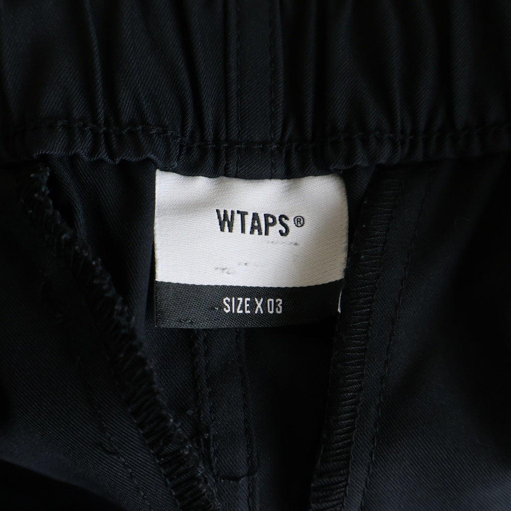 WTAPS(ダブルタップス) 23SS SPSS2001 SHORTS POLY. TWILL ポリツイル ショートパンツ ブラック 231BRDT-PTM09 231BRDT-PTM09