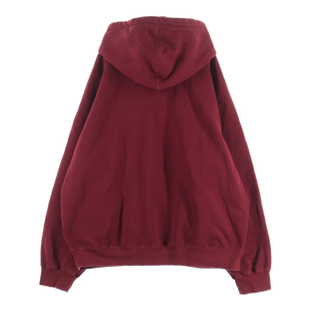 SUPREME(シュプリーム) 25AW Washed Old English Hooded Sweatshirt ウォッシュド オールドイングリッシュ フーデッドスウェットシャツ パーカー バーガンディー