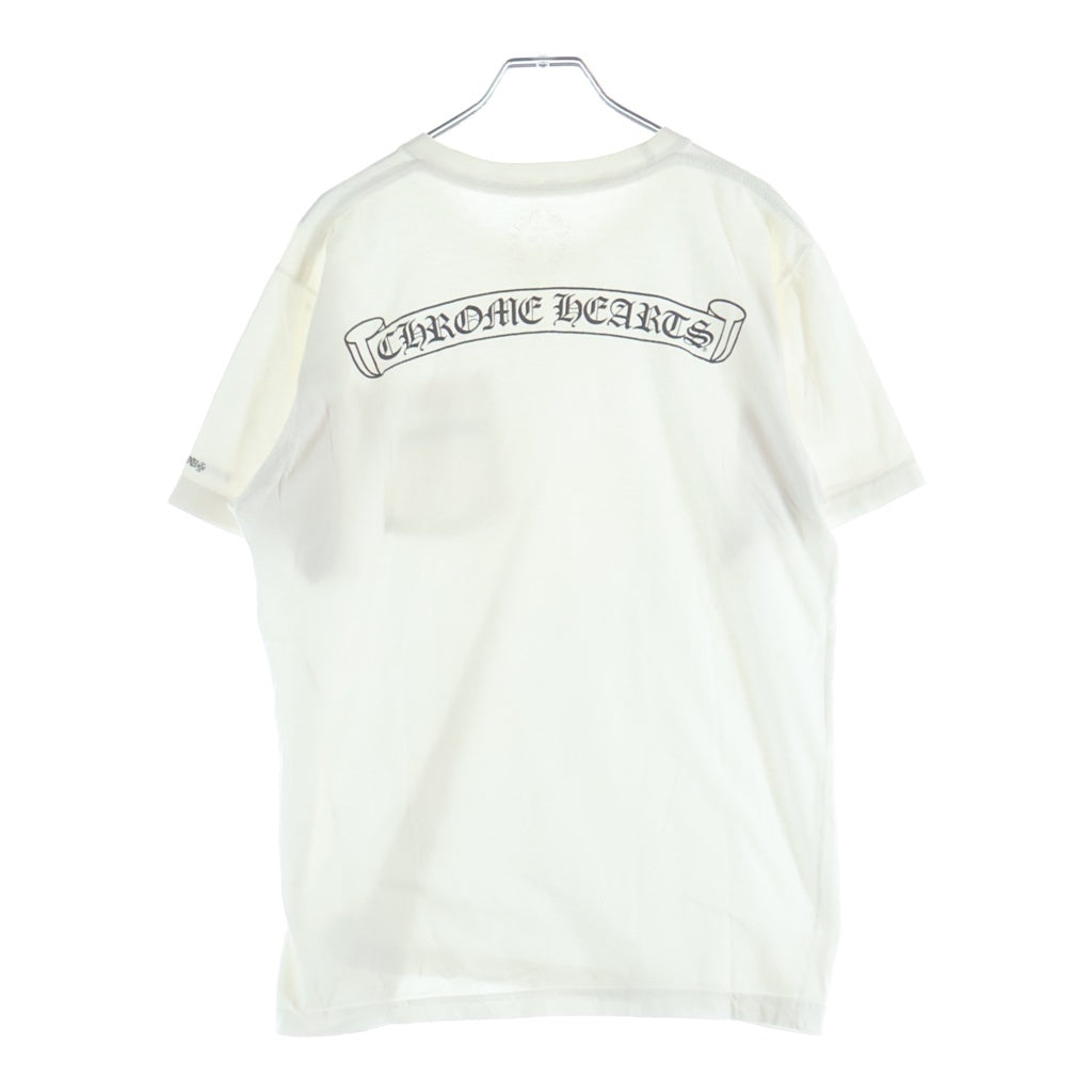 CHROME HEARTS(クロムハーツ) CH S/S TEE バックスクロールラベルプリント 半袖Tシャツ カットソー ホワイト