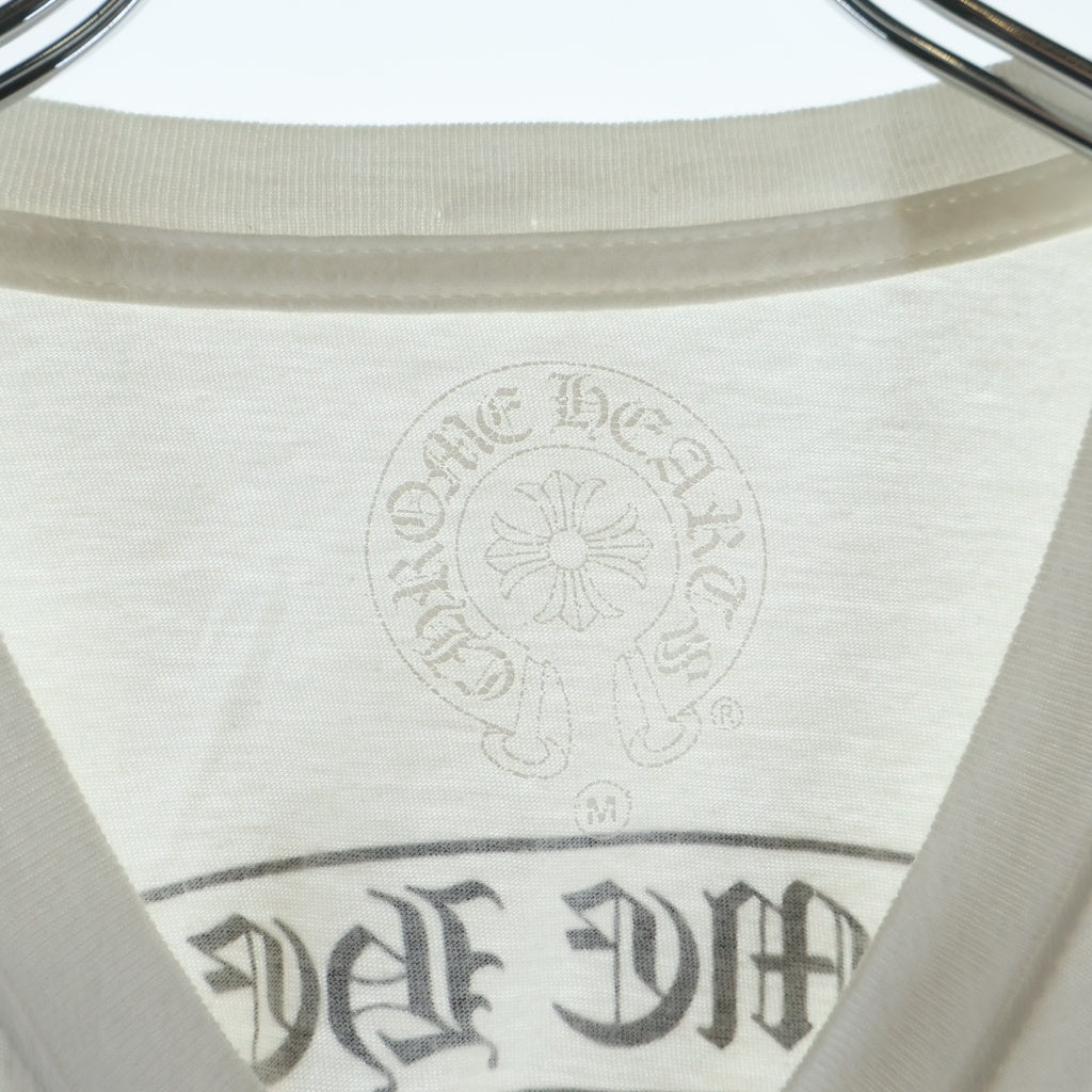 CHROME HEARTS(クロムハーツ) CH S/S TEE バックスクロールラベルプリント 半袖Tシャツ カットソー ホワイト