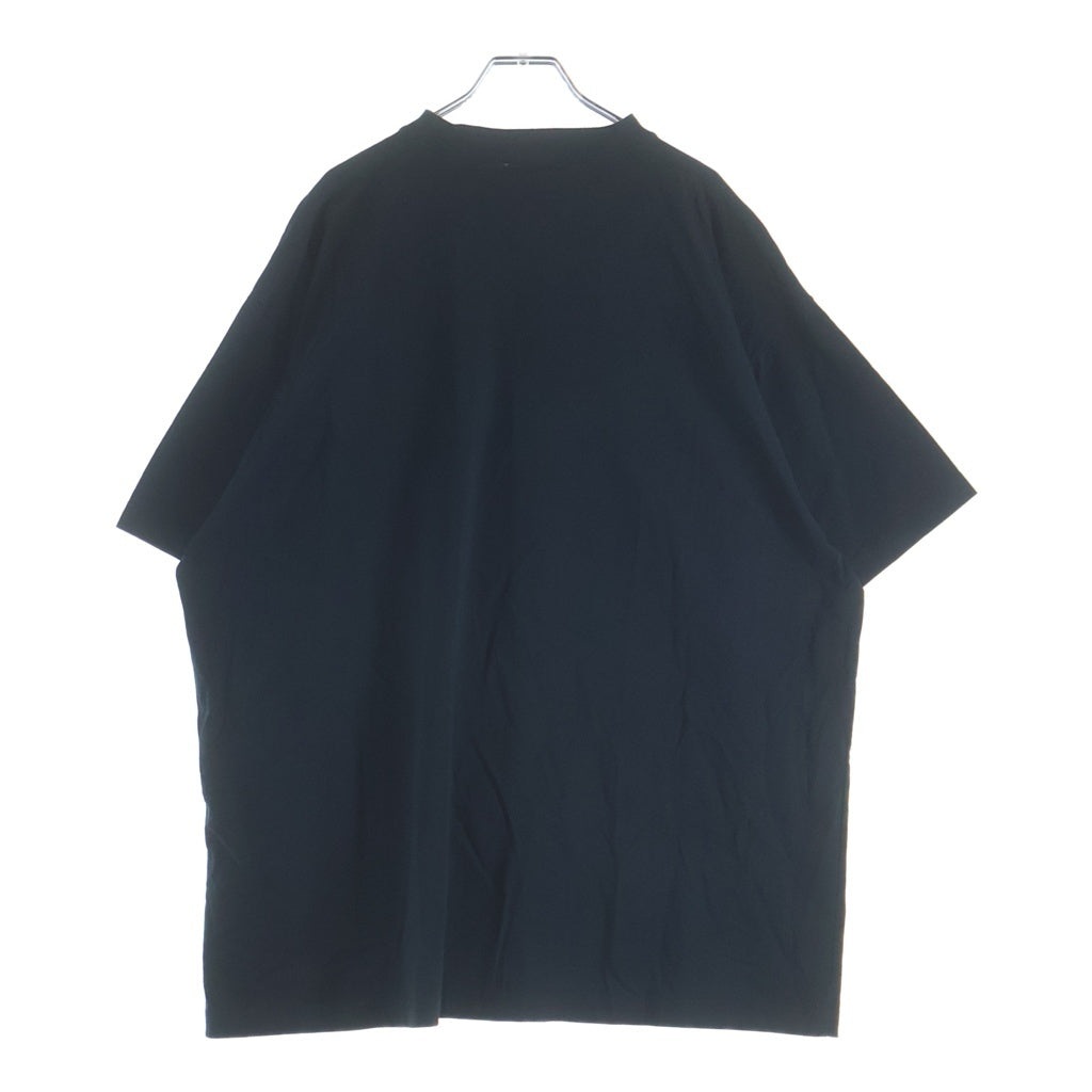 BALENCIAGA(バレンシアガ) ×LAMBORGHINI 25SS AL OVERSIZED T-SHIRT ランボルギーニ ロゴプリント オーバーサイズド クルーネック半袖Tシャツ カットソー ブラック 831305 TSVQ9