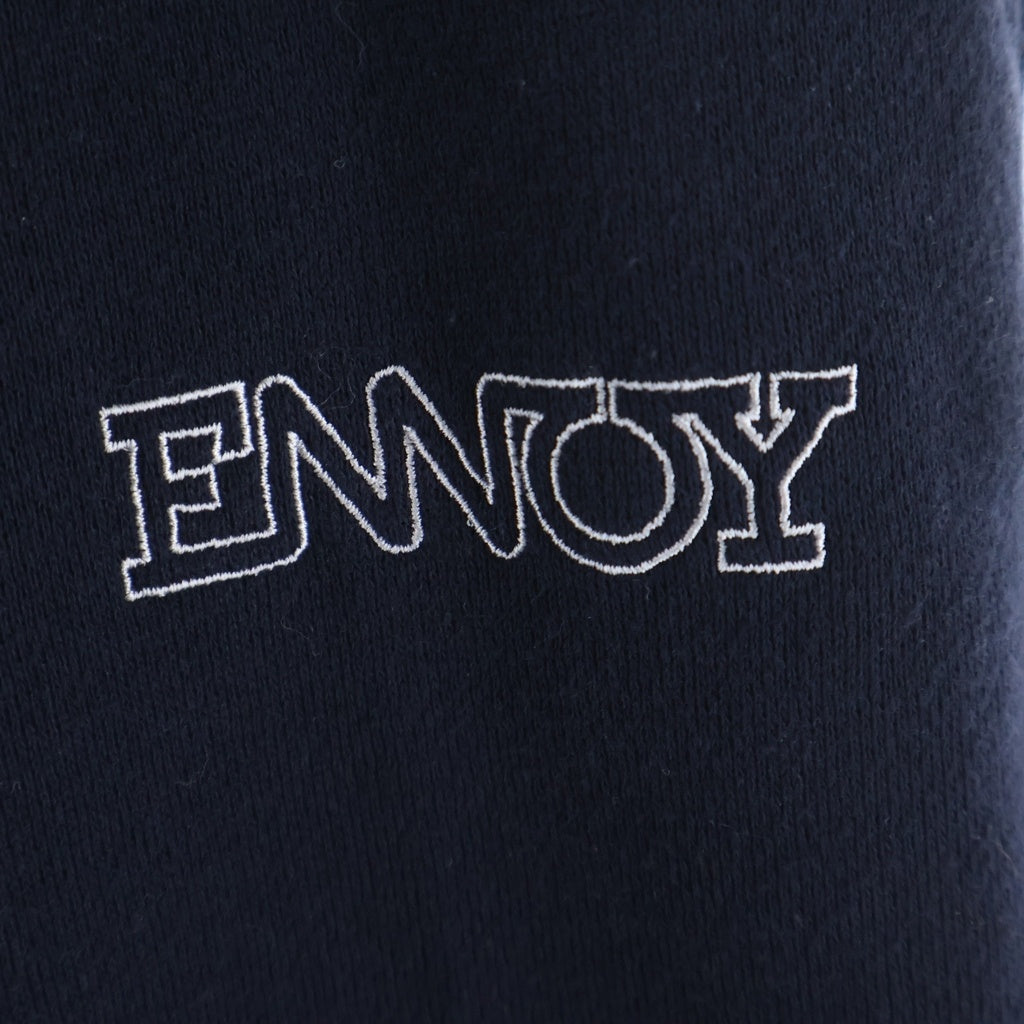 The Ennoy Professional(エンノイプロフェッショナル) 24AW ELECTRIC LOGO TURTLENECK SWEAT SET UP エレクトリックロゴ エンブロイダリー スウェットトレーナー ロングパンツ セットアップ