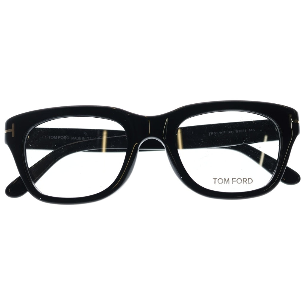 TOM FORD(トムフォード) TF5178-F アジアンフィット ウェリントンフレーム クリアレンズ サングラス メガネ ブラック