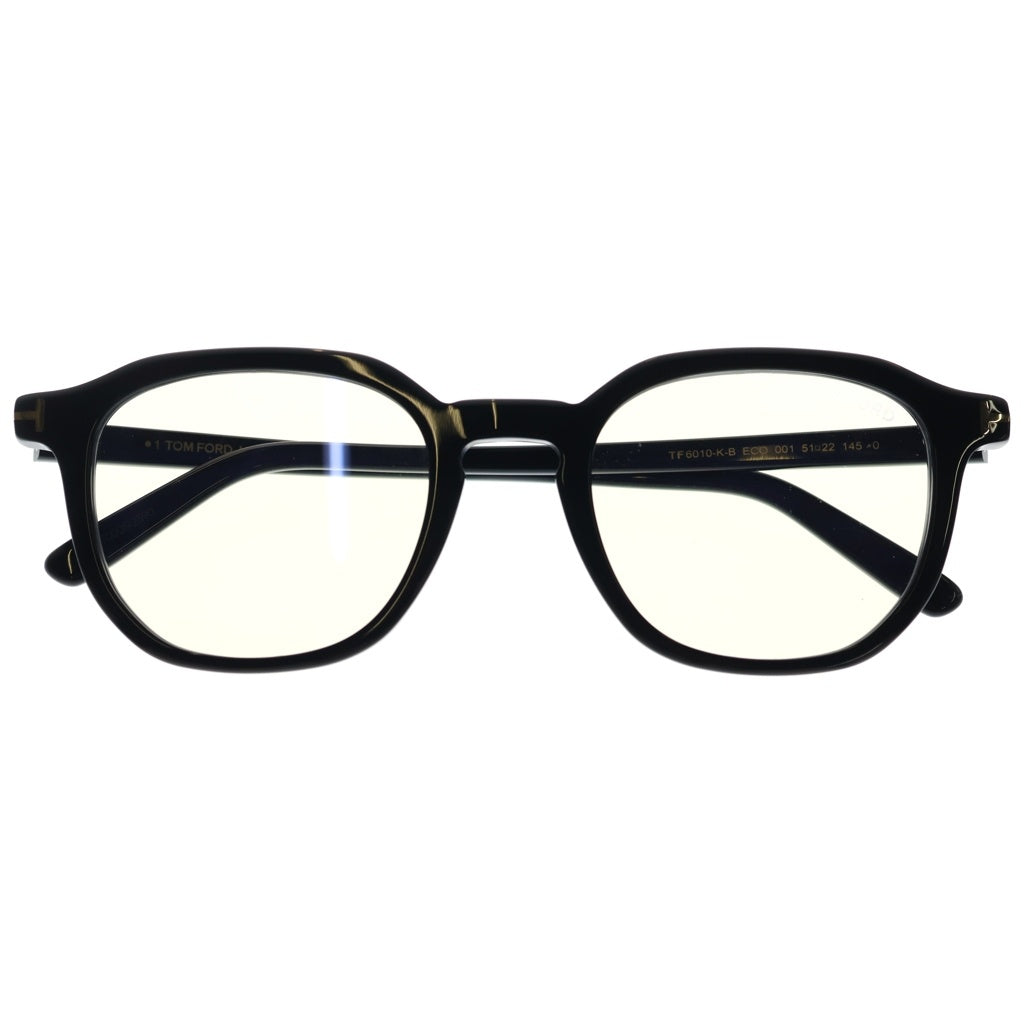 TOM FORD(トムフォード) TF6010-K-B アジアンフィット ウェリントンフレーム クリアレンズ サングラス メガネ ブラック